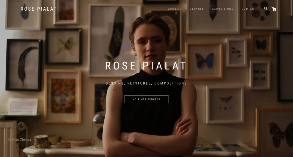 Aperçu de Rose Pialat, site internet créé par Lysa Damon
